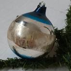 Oude Antieke AJEKO kerstbal frosted, Verzenden, Gebruikt