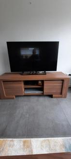 Tv meubel noten hpl, Huis en Inrichting, Kasten | Televisiemeubels, Minder dan 100 cm, 25 tot 50 cm, Zo goed als nieuw, Ophalen