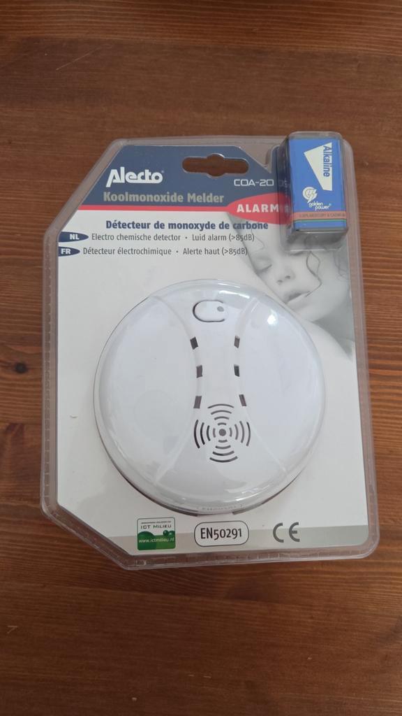 Alecto COA-20 Koolmonoxidemelder - Nieuw in verpakking, Doe-het-zelf en Verbouw, Alarmsystemen, Nieuw, Detector, Sensor of Melder