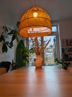 Mooie rieten limited zelf ontworpen hanglamp 40x35 cm hoog, Ophalen of Verzenden, Zo goed als nieuw, Minder dan 50 cm