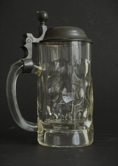 Antieke Löwenbräu bierpul 0,4 ltr  Hele mooie staat  totale, Verzamelen, Biermerken, Gebruikt, Pul(len), Overige merken, Ophalen of Verzenden