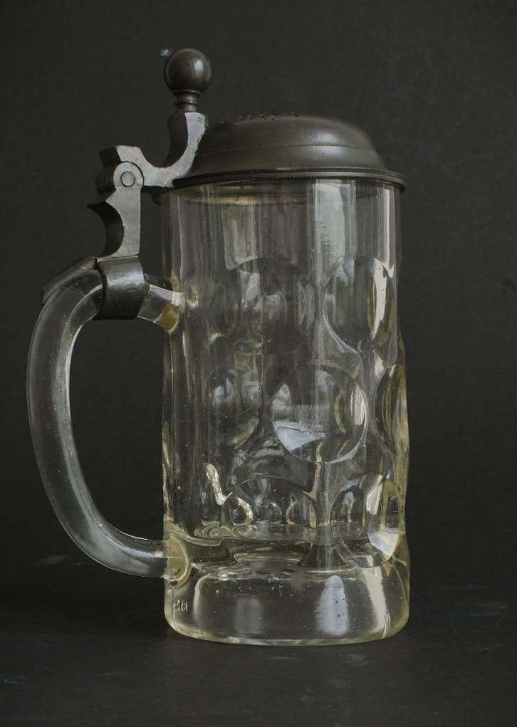 Antieke Löwenbräu bierpul 0,4 ltr  Hele mooie staat  totale, Verzamelen, Biermerken, Gebruikt, Pul(len), Overige merken, Ophalen of Verzenden