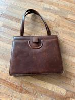 Vintage lederen handtas als nieuw, Ophalen, Zo goed als nieuw, Bruin, Handtas
