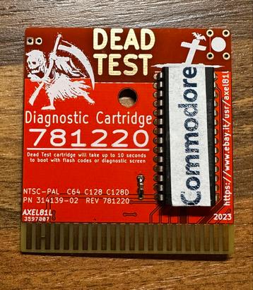 Nieuwe Dead Test Cartridge C64 beschikbaar voor biedingen