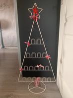 Kaartenhouder wit met rood, Diversen, Kerst, Ophalen, Zo goed als nieuw