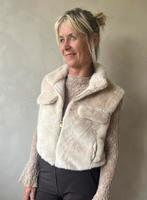 Nieuw met kaartje: leuke bodywarmer / gilet beige bontje, Mar&Co, Verzenden, Nieuw, Beige