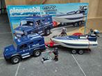 Playmobil 5187 City Action Politietruck met Speedboot, Ophalen of Verzenden, Zo goed als nieuw, Complete set