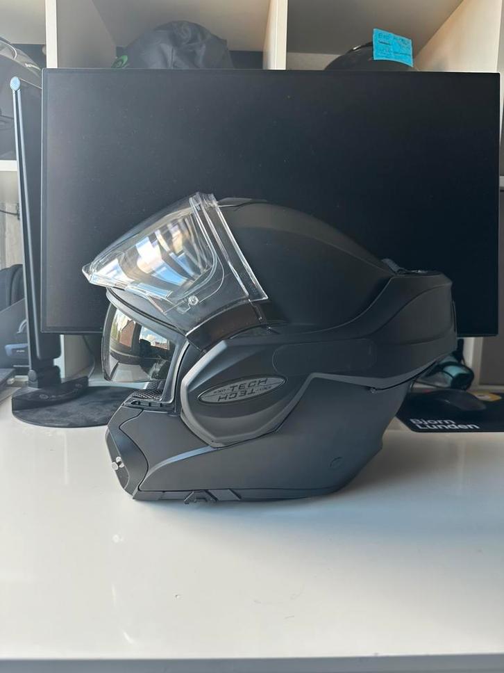 (XXL) Scorpion Exo-Tech mat zwart, Motoren, Kleding | Motorhelmen, Systeemhelm, XXL, Overige merken, Tweedehands, Ophalen of Verzenden