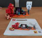Lego Minecraft, Hinderlaag bij het Nether-portaal, Set 21255, Ophalen, Zo goed als nieuw, Complete set, Lego