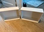 2 houten wand kubussen wit, Huis en Inrichting, Woonaccessoires | Wandplanken en Boekenplanken, Ophalen, Gebruikt