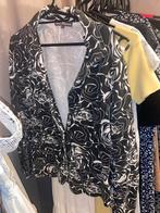 Musthave Blazer Maat L - Zwart/Wit Bloemenprint, Zwart, Maat 42/44 (L), Ophalen of Verzenden, Zo goed als nieuw