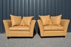 Struisvogelleren fauteuils, Ophalen, Zo goed als nieuw, 100 tot 125 cm, Iconisch