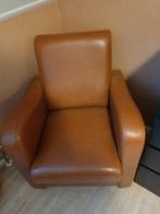 Fautuil cognackleur 60 euro!, Ophalen, Zo goed als nieuw, 75 tot 100 cm, 50 tot 75 cm