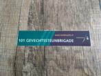 Sticker landmacht 101 gevechtssteun brigade, Verzenden, Zo goed als nieuw, Overige typen