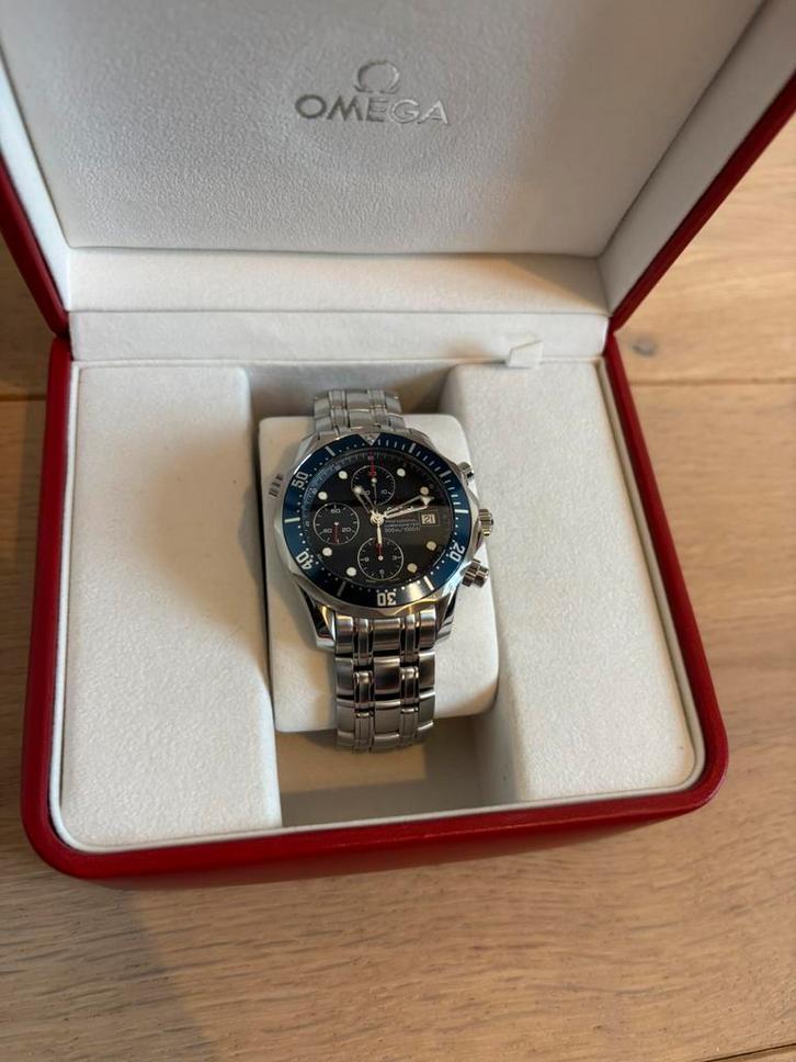 Omega seamaster chronograaf, Sieraden, Tassen en Uiterlijk, Horloges | Heren, Zo goed als nieuw, Omega, Staal, Ophalen of Verzenden