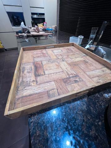 Riviera Maison Dienblad 66x66cm driftwood beschikbaar voor biedingen