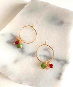 Creolen/ oorringen met edelsteentjes, Sieraden, Tassen en Uiterlijk, Oorbellen, Hangers, Nieuw, Ophalen of Verzenden, Met edelsteen