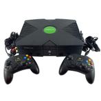 Xbox original compleet, Spelcomputers en Games, Spelcomputers | Xbox Original, Ophalen of Verzenden, Zo goed als nieuw, Met 2 controllers