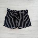 Zwart wit gestreepte korte broek dames 40 L, Maat 38/40 (M), Kort, Zwart, Ophalen of Verzenden