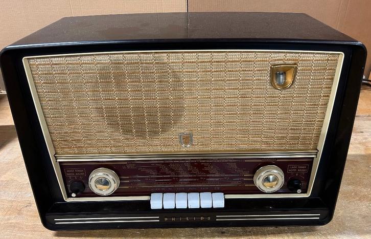 Philips BX453 A90 buizenradio, Antiek en Kunst, Antiek | Tv's en Audio, Ophalen