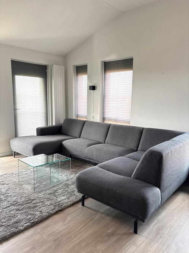 Montel Hoekbank U-bank, Huis en Inrichting, Banken | Bankstellen, Zo goed als nieuw, Hoekbank, Vierpersoons of meer, 300 cm of meer