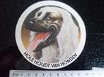 sticker hols houdt van honden afghaanse windhond, Verzamelen, Verzenden, Zo goed als nieuw, Merk