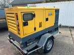 Atlas Copco QAS 40 kVA kubota met aanhanger aggregaat, Doe-het-zelf en Verbouw, Aggregaten, Gebruikt, Dieselolie, Geluidgedempt