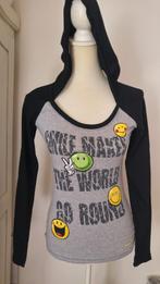 SUPER LEUK shirt met smileys en cappuchon mt. S, Kleding | Dames, Smiley's World, Ophalen of Verzenden, Lange mouw, Zo goed als nieuw