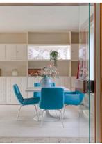 Vintage Artifort Geoffrey D Harcourt stoelen Tulip tafel, Huis en Inrichting, Stoelen, Ophalen, Gebruikt, Bruin, .