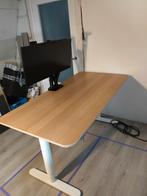 IKEA Bekant 160x80 elektrisch zit/sta bureau, Huis en Inrichting, Bureaus, Ophalen, Elektrisch, Zo goed als nieuw, Stabureau