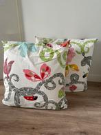 2 vrolijke kussen 60x60cm, Huis en Inrichting, Ophalen, Zo goed als nieuw, Overige kleuren, Vierkant