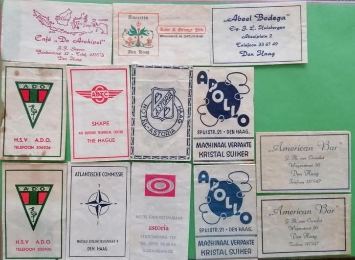 Den Haag gesorteerd op A 125, Verzamelen, Suikerzakjes, Verzenden