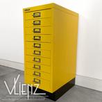 Industriële stalen ladekast Bisley, metalen kast A4 lades, Ophalen, Industrieel, retro, Minder dan 50 cm, Gebruikt