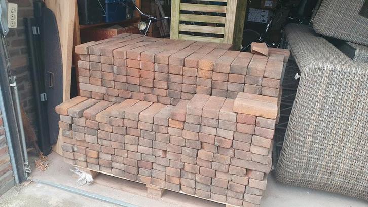 Waaltjes / gebakken klinkers  ca. 8.5m2, Tuin en Terras, Tegels en Klinkers, Klinkers, Beton, Ophalen