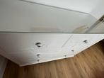 Witte Ladekast en Bed met Bloemmotief, Gebruikt, 3 of 4 laden, Minder dan 100 cm, 25 tot 50 cm