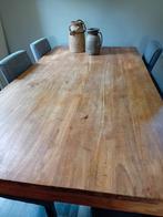 Houten Eettafel en Salontafel Set, Huis en Inrichting, Tafels | Eettafels, Ophalen, Gebruikt, Teakhout, 50 tot 100 cm