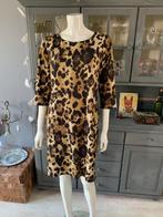 Tijger print jurk made in Italy maat XL, Kleding | Dames, Jurken, Douwenmaat 8-3 Meppel, Info@again.nu, Bruin, Maat 46/48 (XL) of groter