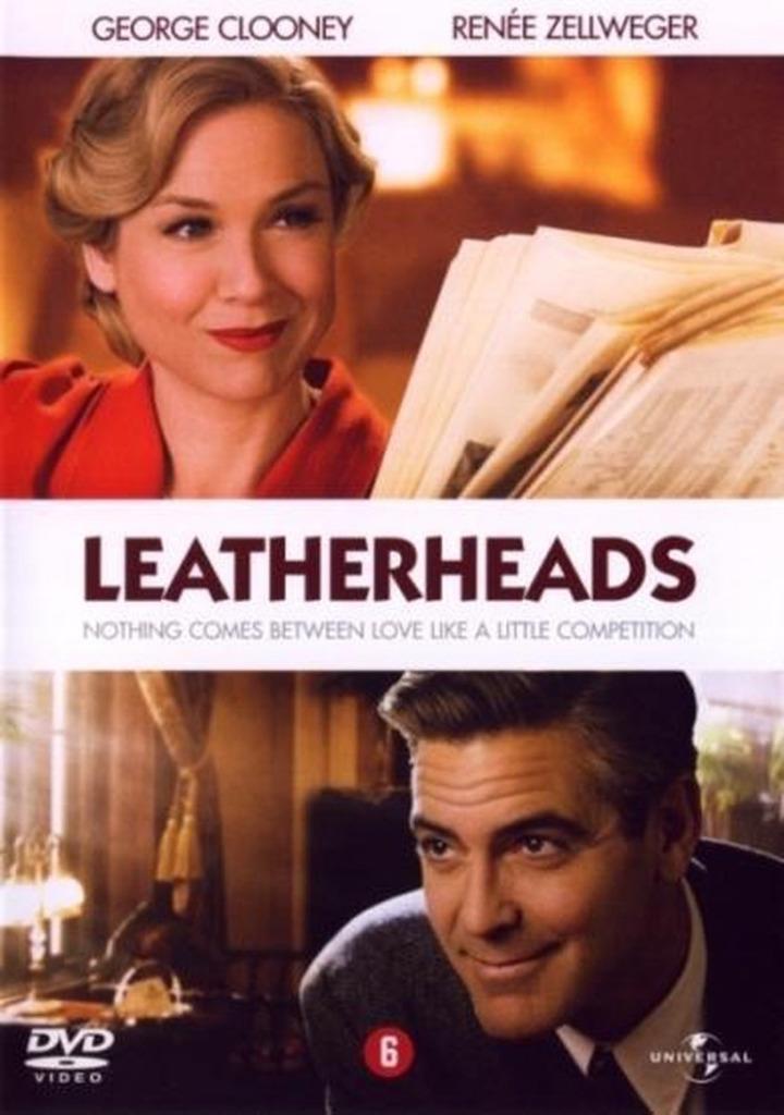DVD LEATHERHEADS GEORGE CLOONEY RENEE ZELLWEGER, Cd's en Dvd's, Dvd's | Komedie, Zo goed als nieuw, Romantische komedie, Alle leeftijden
