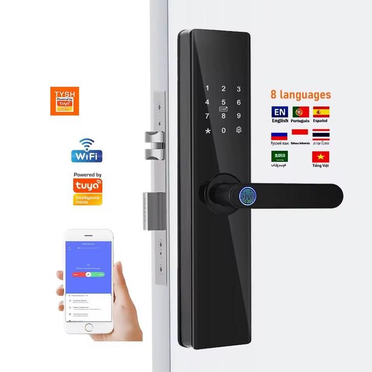 Lordani Slimme Deurslot met Vingerafdruk, Doe-het-zelf en Verbouw, Alarmsystemen, Nieuw, Compleet systeem, Raam of Deur, Draadloos