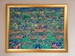 Prachtig Balinees schilderij, bali , indonesie, Antiek en Kunst, Kunst | Niet-Westerse kunst, Ophalen of Verzenden