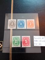 Curaçao nvph 153-157 cijfers postfris, Ophalen of Verzenden, Postfris