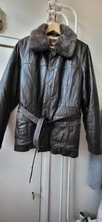 Leren winterjas maat l XL, Kleding | Dames, Ophalen of Verzenden, Gedragen, Maat 42/44 (L), Bruin