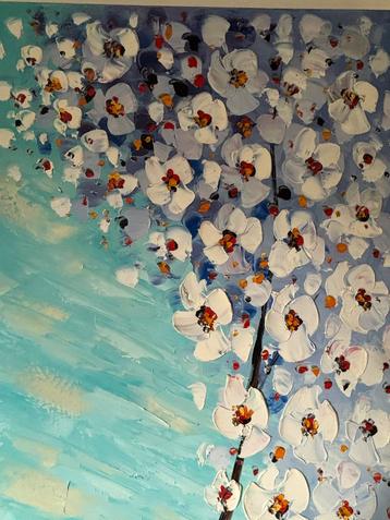 Groot Japans Sakura Schilderij beschikbaar voor biedingen