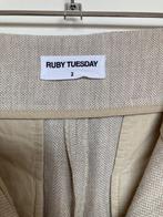 Ruby Tuesday chino pantalon high waist beige maat 2/M wol, Maat 38/40 (M), Ruby Tuesday, Beige, Ophalen of Verzenden