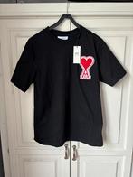 Ami paris t shirt heren, Ophalen of Verzenden, Zo goed als nieuw, Maat 52/54 (L), Zwart