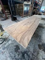 Boomstamtafel 400 x 100 x 8cm (45), 100 tot 150 cm, Ophalen of Verzenden, Metaal, Drempt@ars-longa.nl
