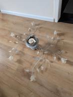 Vintage Plafonnière met Halogeen Lampjes, Huis en Inrichting, Lampen | Plafondlampen, Ophalen, Gebruikt, Glas, Vintage