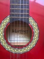 Martinez Spanish Guitars rood lengte 88,5 cm, Ophalen of Verzenden, Gebruikt, Klassieke of Spaanse gitaar
