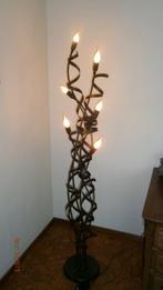 Vloerlamp en bijpassende plafondlamp: metaal., Ophalen, Zo goed als nieuw, Metaal, Art Deco