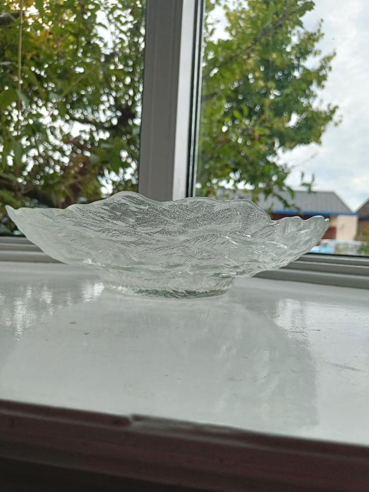 Iittala thule ijsglas fruitschaal scandinavisch glaswerk, Huis en Inrichting, Keuken | Servies, Zo goed als nieuw, Schaal of Schalen